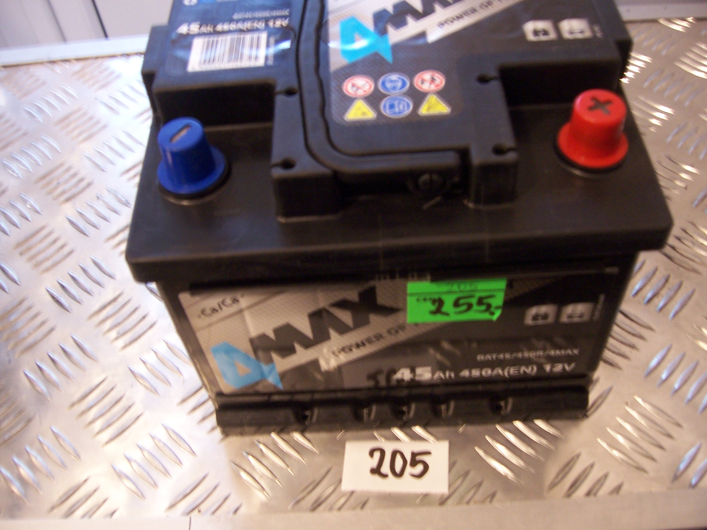 4MAX 45Ah 450A P+207x175x175