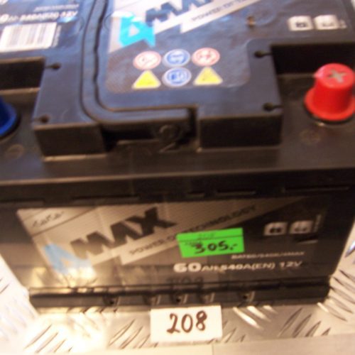 4MAX 60Ah 540A P+242x175x190