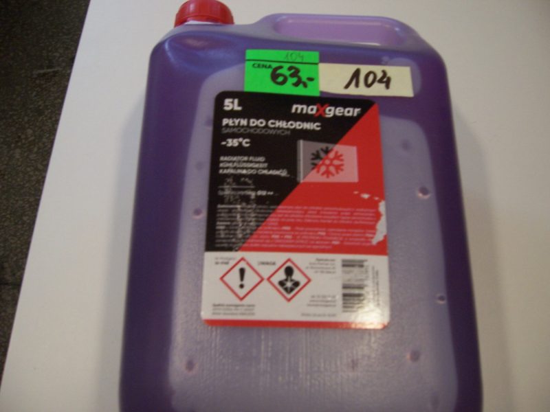 Płyn do chłodnic Maxgear G12 fioletowy -35C 5 l.
